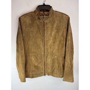Classiques Entier Suede Leather Cognac Jacket Size: XL